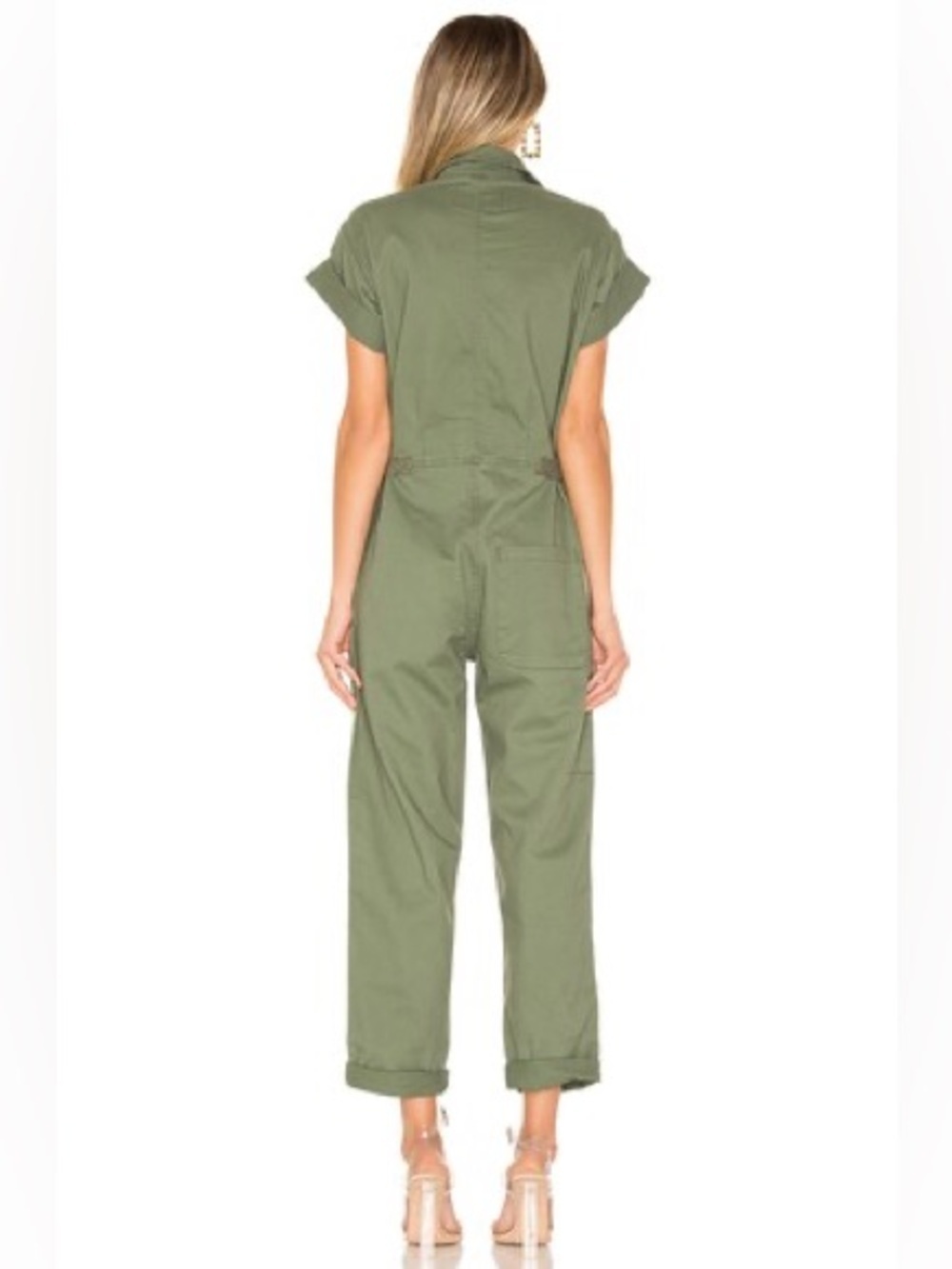 Pistola Utility Jumpsuit Green Short Sleeve Workwear Boiler Suit Cargo Style S - Picture 3 of 16